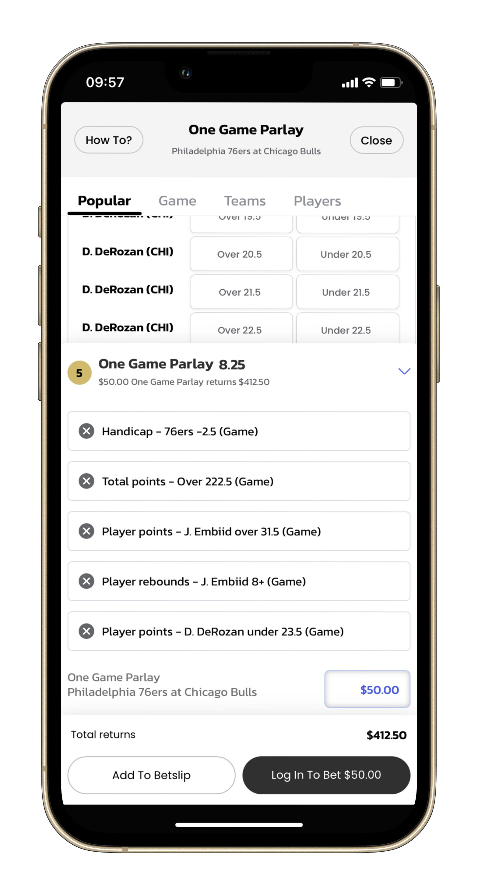 Betmgm One Game Parlay