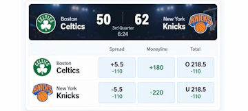 Live betting example