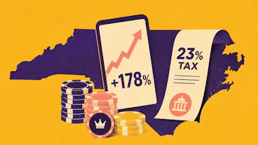 North carolina sportsbook revenue july 2026