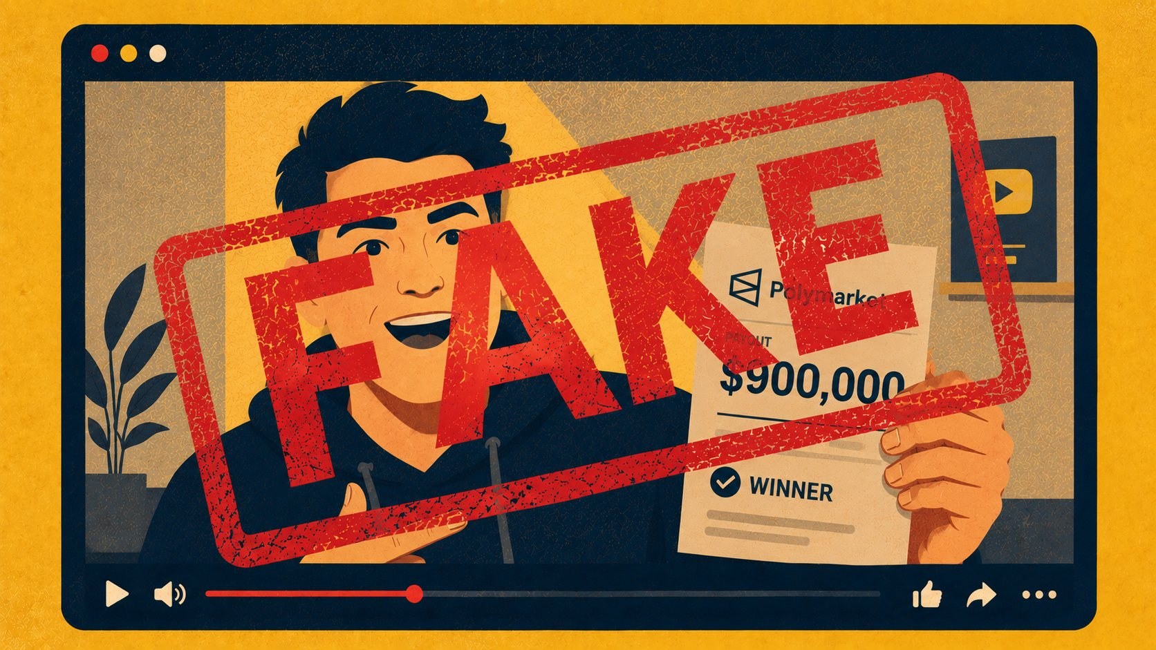 Polymarket fake trades influencer scandal